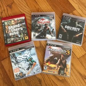 5 PlayStation3 video games